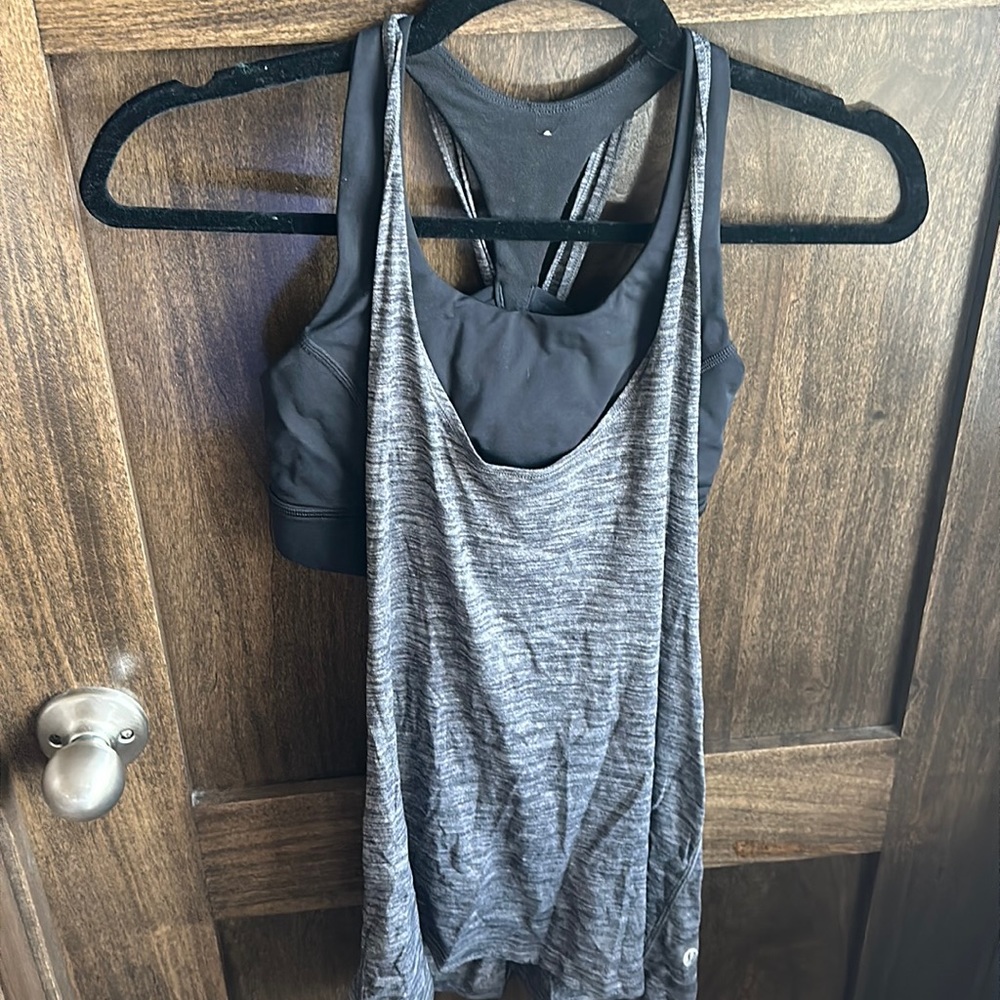 Lululemon tank and bra set